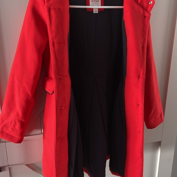 Cat & Jack Girls Button Down Coat - Picture 7 of 7